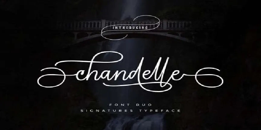 Chandelle Display font