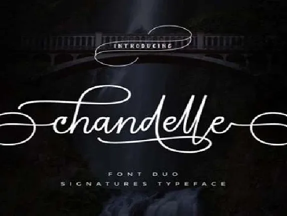 Chandelle Display font