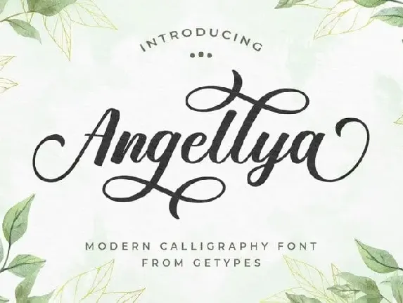 Angellya Calligraphy font