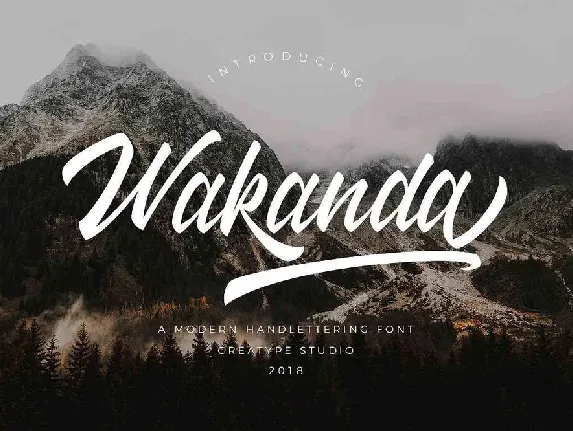 Wakanda Script Free Download font