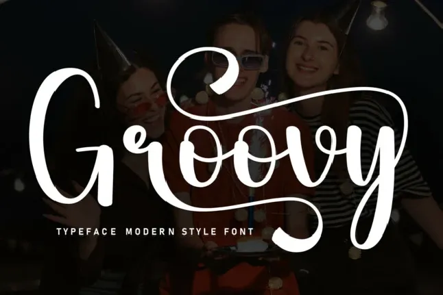 Groovy Script font