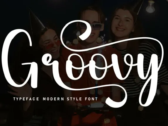 Groovy Script font