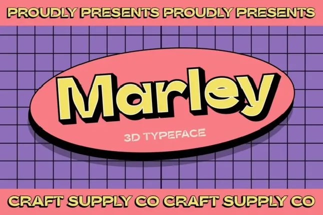 CS Marley 3D font