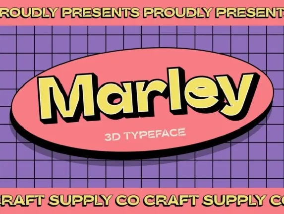 CS Marley 3D font