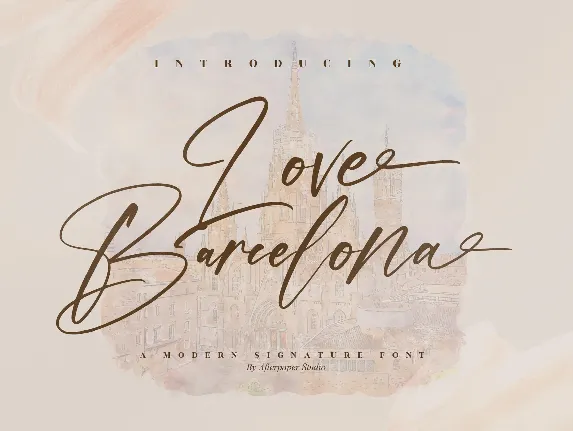 Love Barcelona font