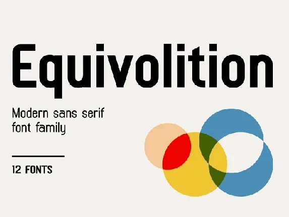 Equivolition Family font