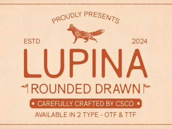 Lupina Rounded Drawn font