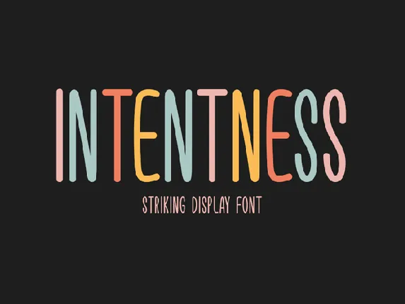 Intentness font