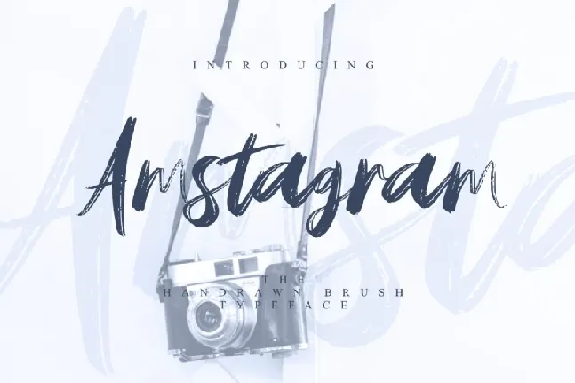 Amstagram Brush font