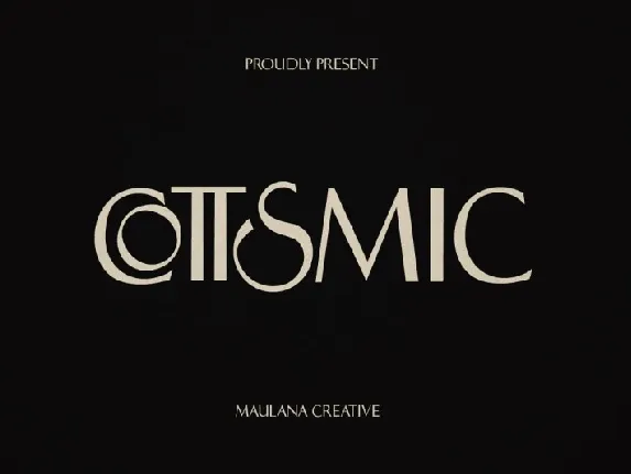 Cottsmic font