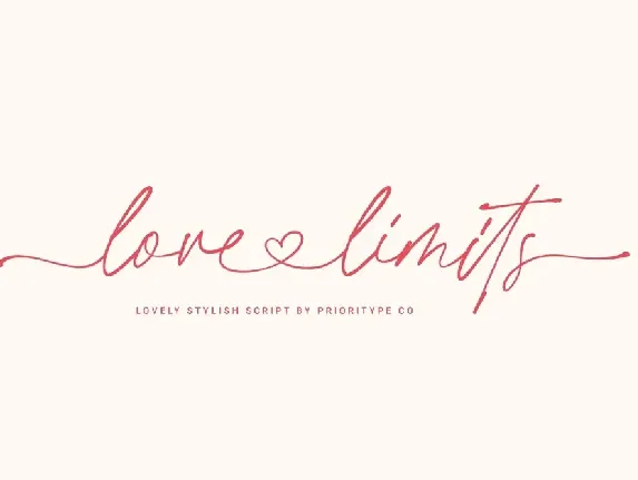 Love Limits font