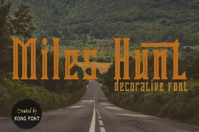 Miles Hunt Display font