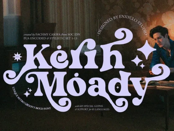 NCL Kerih Moady font