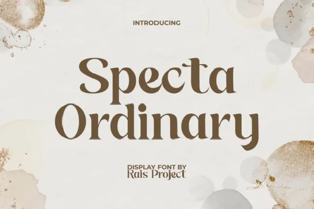 Specta Ordinary font