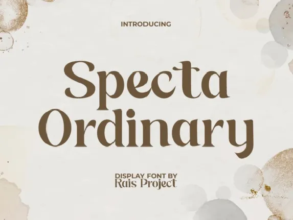 Specta Ordinary font