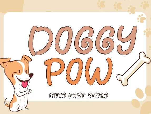 Doggy Pow Demo font