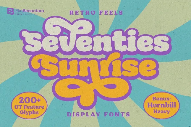 Seventies Sunrise font