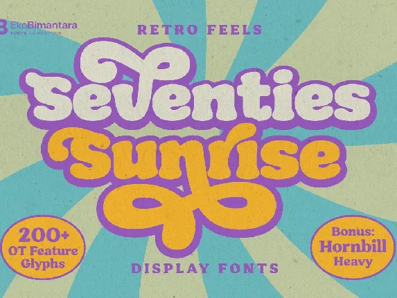 Seventies Sunrise font