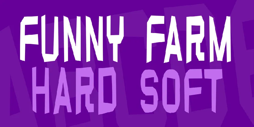 Funny farm font