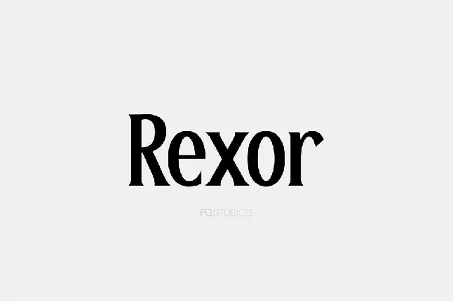 Rexor font