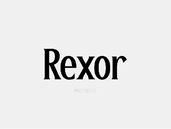 Rexor font