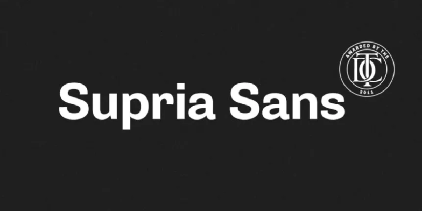 Supria Sans Family font