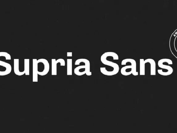 Supria Sans Family font