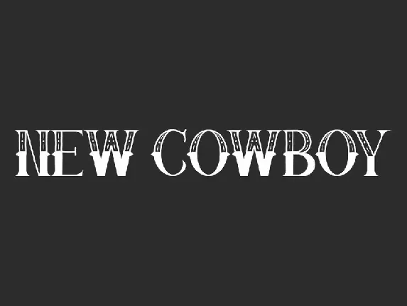 New Cowboy font