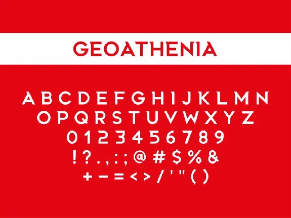 Geoathenia Family font