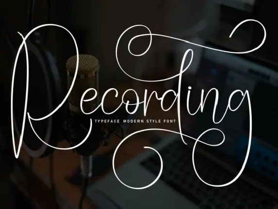 Recording font