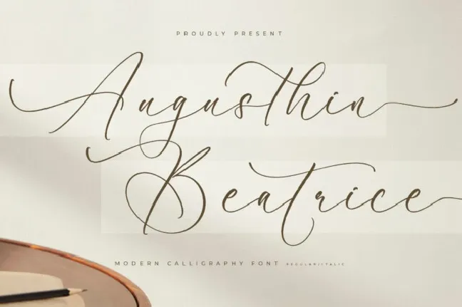 Augusthin Beatrice font