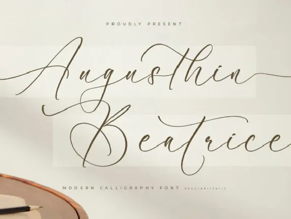 Augusthin Beatrice font