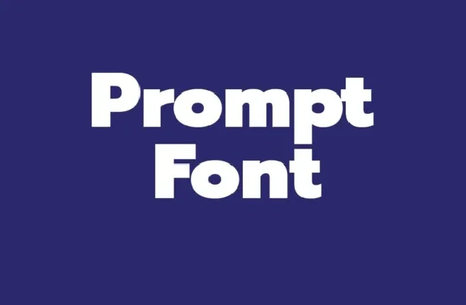 Prompt Family font