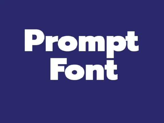 Prompt Family font