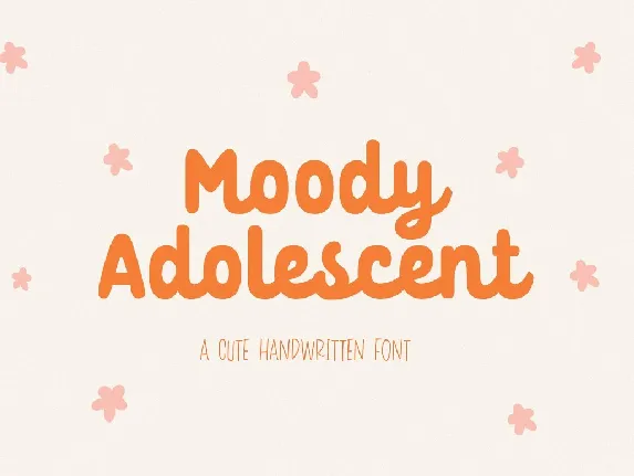 Moody Adolescent font