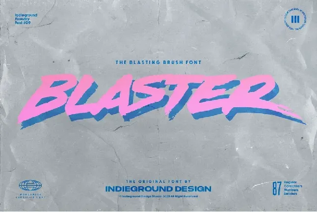 Blaster font