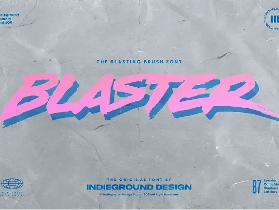 Blaster font