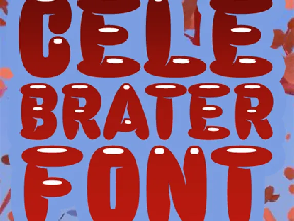 Celebrater PERSONAL USE font