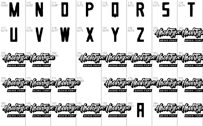 Inkstamp Demo font