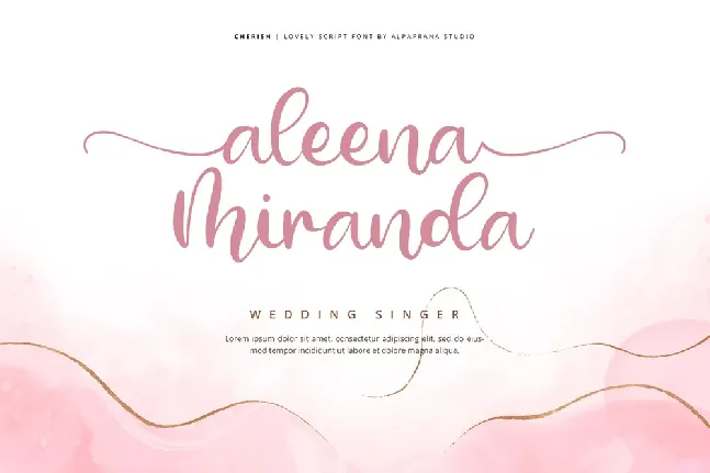 Cherish font