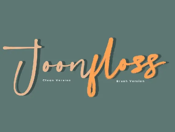 Joonfloss Brush font