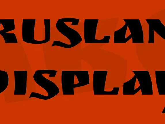 Ruslan Display font