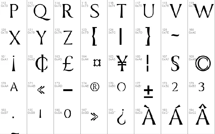 PURWATYPE font