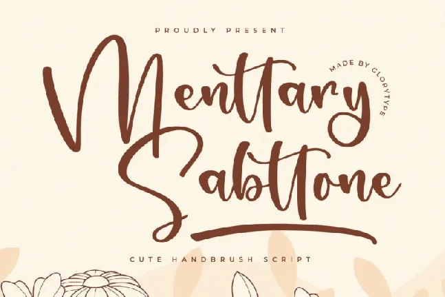 Menttary Sabttone font