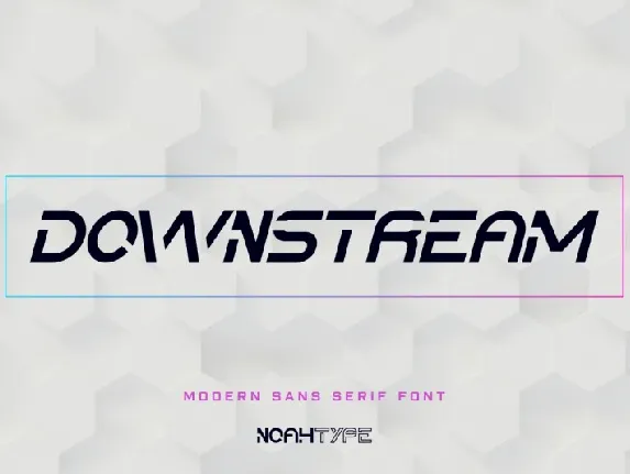 Downstream font