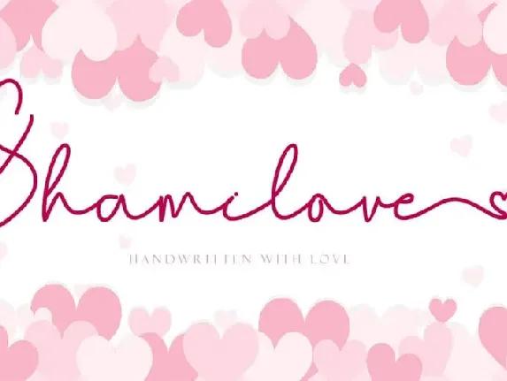 Shamilove Handwritten font