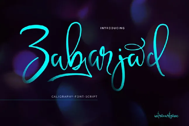 Zabarjad Handwritten font