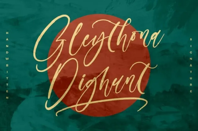 Gleythona Dighunt font