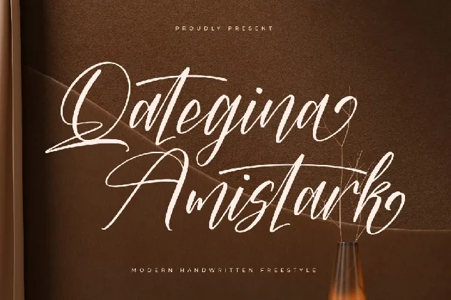 Qategina Amistark DEMO VERSION font