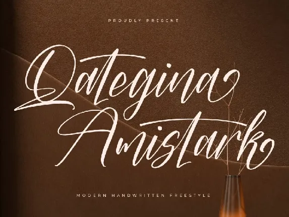 Qategina Amistark DEMO VERSION font